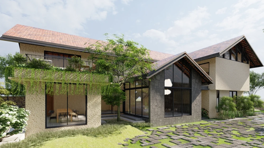 Exterior view of The Grove House, Mangalore